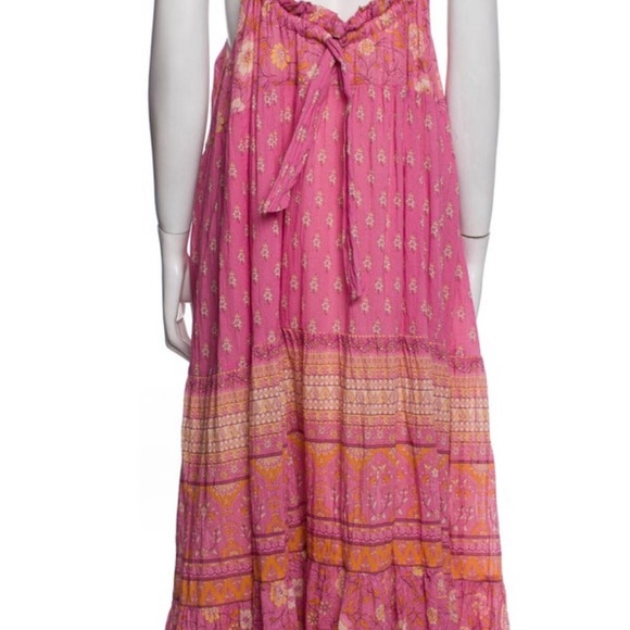Spell maxi pink floral dress M - Picture 4 of 5